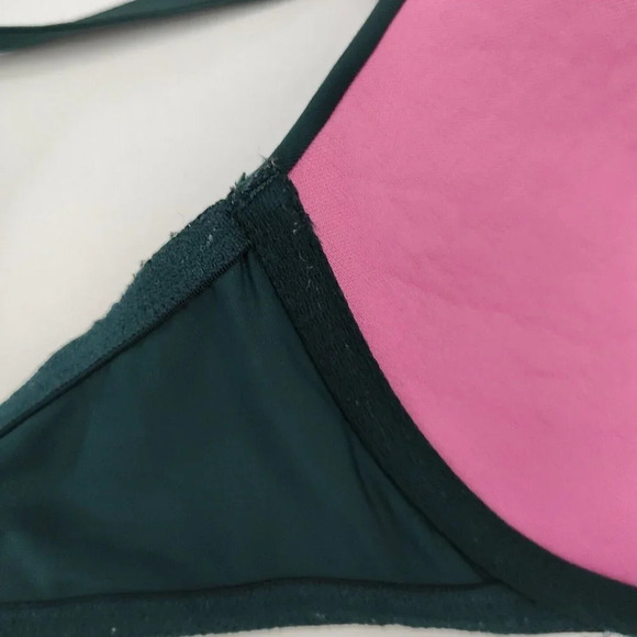 Victorias Secret PINK Wear Everywhere Pushup Bra Women Size 34D Green Underwire - Picture 10 of 11